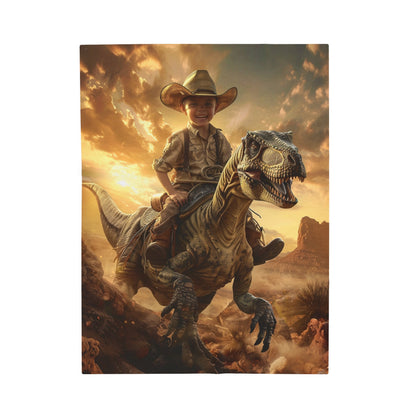 Riding the Dinosaur - Custom Blanket