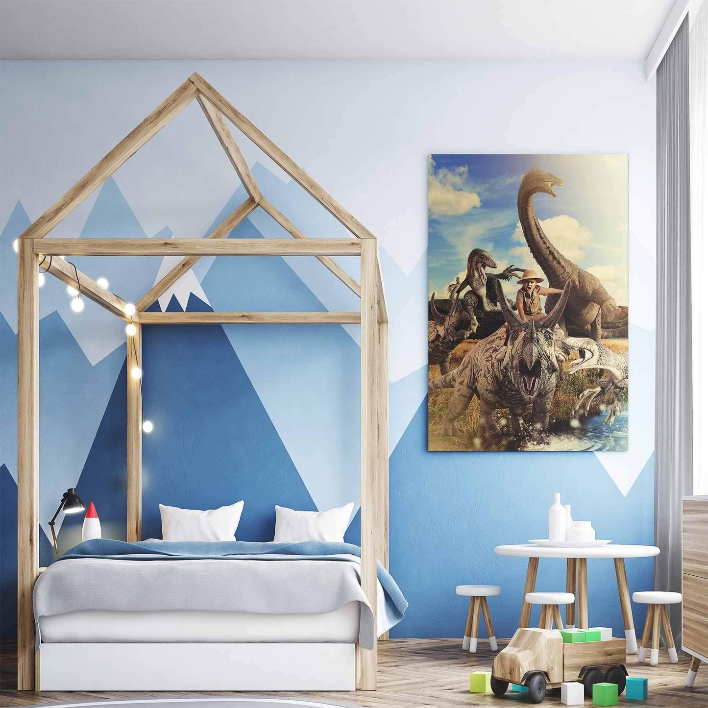 Dino Chaos portrait in room