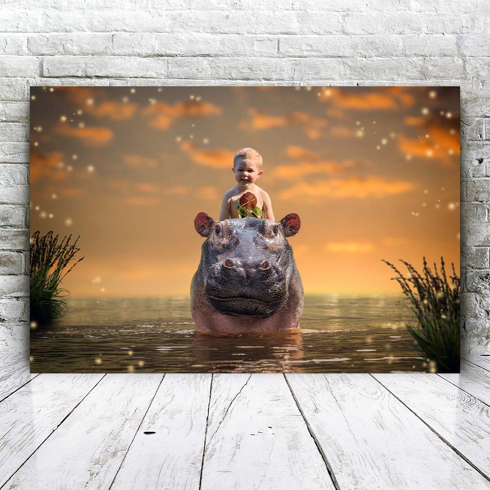 Swimming Hippo